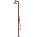 Costera Sol Rose Gold Outdoor Shower for Boutique Hotels & Spa Patios, Freestanding Stainless
