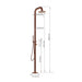 Costera Sol Rose Gold Outdoor Shower for Boutique Hotels & Spa Patios, Freestanding Stainless