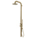 Costera Terraza Gold Wall-Mounted Exterior Shower Fixture for Cabanas & Pool Houses