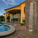 Costera Terraza Gold Wall-Mounted Exterior Shower Fixture for Cabanas & Pool Houses