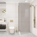 Costera Terraza Gold Wall-Mounted Exterior Shower Fixture for Cabanas & Pool Houses