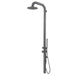 Costera Terraza Gunmetal Grey Wall-Mounted Shower Column, Rain Head + Handheld Sprayer