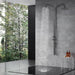Costera Terraza Gunmetal Grey Wall-Mounted Shower Column, Rain Head + Handheld Sprayer