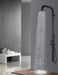 Costera Terraza Matte Black Wall Mount Pool Shower, 9.84" Rainfall Head, Hot & Cold