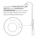 Costera Terraza Rose Gold Wall Mount Rain Shower for Patios, Terraces & Wet Rooms