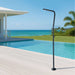 Costera Vela Slim Cold Water Outdoor Shower with Extended-Reach Spray Head – Matte Black