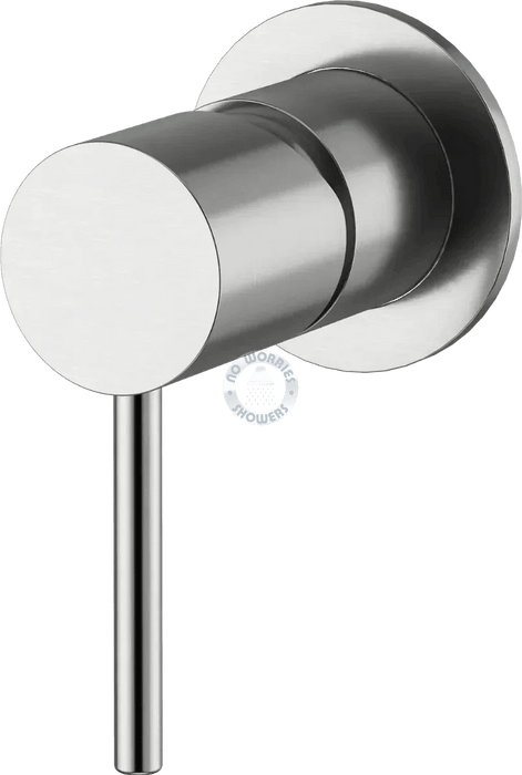 NW Showers Alpha 316L Marine Grade Stainless Steel Wall-Mounted Outdoor Shower with Rainfall Head and Hot & Cold Mixer - The Fountain Direct