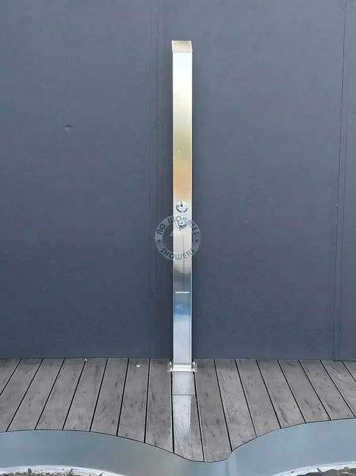 Toorak Silver 316L Marine Grade Stainless Steel Outdoor Pool Shower Tower - The Fountain Direct 