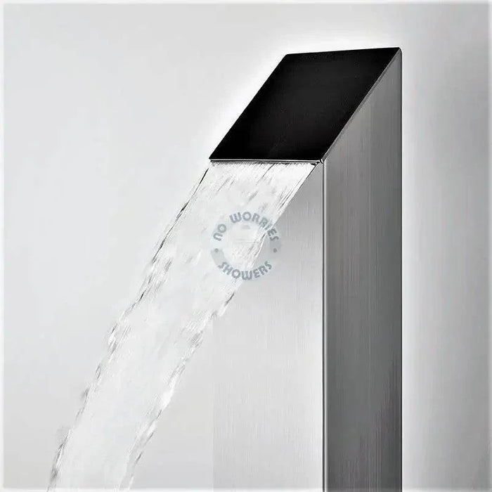 Toorak Silver 316L Marine Grade Stainless Steel Outdoor Pool Shower Tower - The Fountain Direct 