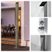 Toorak Silver 316L Marine Grade Stainless Steel Outdoor Pool Shower Tower - The Fountain Direct 