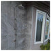 Delta 316L Marine Grade Stainless Steel Wall-Mounted Outdoor Shower with Hand Shower and Mixer - The Fountain Direct 