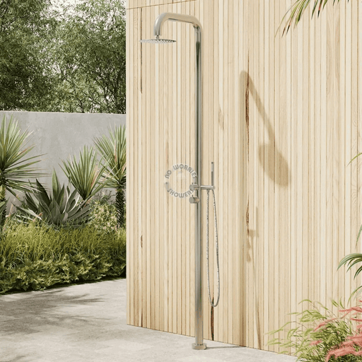 NW Showers Lamez Silver 316L Marine Grade Stainless Steel Pool Shower - The Fountain Direct