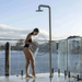 NW Showers Lamez Silver 316L Marine Grade Stainless Steel Pool Shower - The Fountain Direct