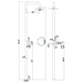 NW Showers Lamez Gold 316L Marine Grade Stainless Steel Outdoor Pool Shower with Hand Shower - The Fountain Direct