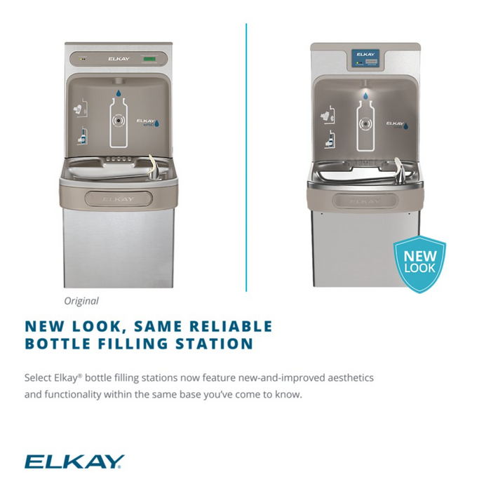 Elkay LZSTL8WSSK Stainless Steel ezH2O Bottle Filling Station with Versatile Bi-Level ADA Cooler – Touchless – Refrigerated  – Indoor Use