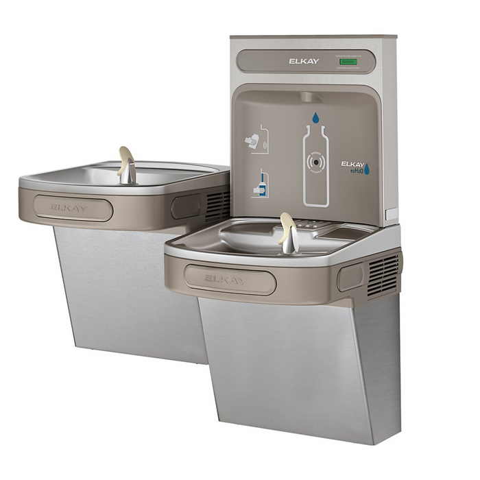 Elkay EZSTL8WSLK  Bottle Filling Station with Bi-Level ADA Cooler – Touchless – Non-Filtered – Refrigerated – Indoor Use