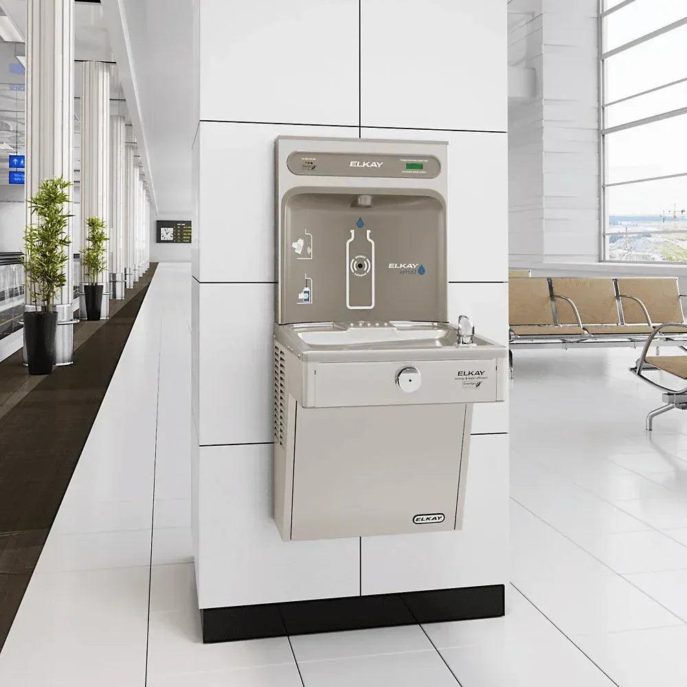 Elkay LVRCGRN8WSK Stainless Steel Bottle Filling Station with Vandal-Resistant Cooler – Refrigerated - The Fountain Direct