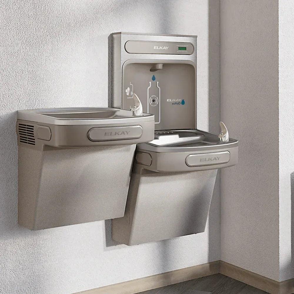Elkay EZSTL8WSLK eZH2O Bottle Filling Station with Bi-Level ADA Cooler – Refrigerated - The Fountain Direct