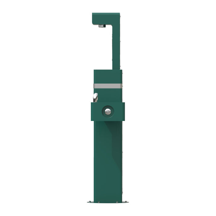 Oasis DGM-BC-F-GRN Outdoor, Free-Standing Bottle Filler with Single Drinking Fountain – Non-Refrigerated