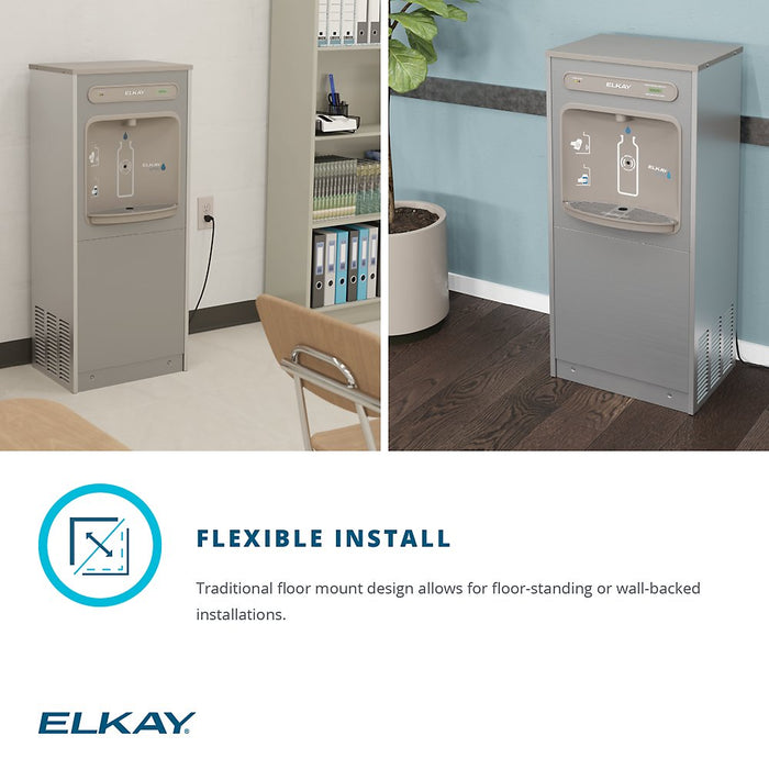 Elkay DSSBF8SP ezH2O® Floor Standing Bottle Filling Station – Filtered & Refrigerated