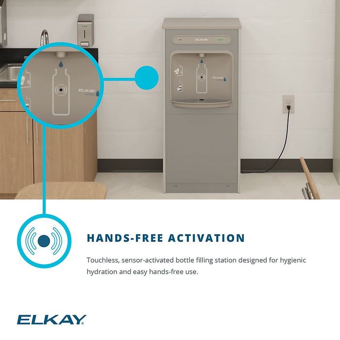 Elkay DSSBF8SP ezH2O® Floor Standing Bottle Filling Station – Filtered & Refrigerated
