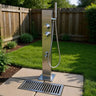 NW Showers Rio 316L Marine Grade Stainless Steel Outdoor Wash Station with Hose Bib and Hand Shower - The Fountain Direct