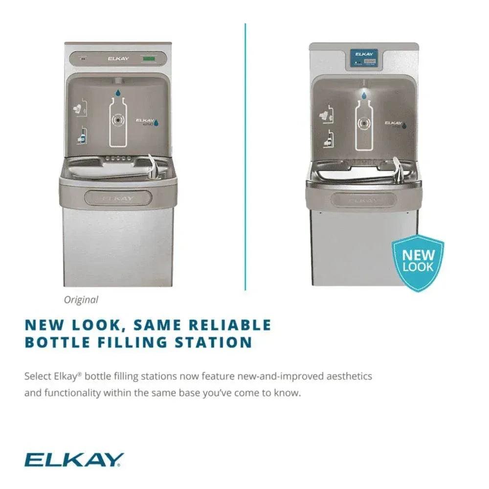Elkay LZSTL8WSLK eZH2O Light Gray ezH2O Bottle Filling Station with Versatile Bi-Level ADA Cooler - The Fountain Direct