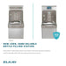 Elkay LZSTL8WSLK eZH2O Light Gray ezH2O Bottle Filling Station with Versatile Bi-Level ADA Cooler - The Fountain Direct