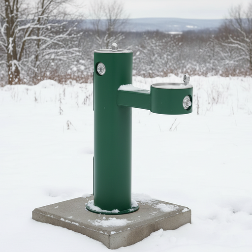 Elkay LK4420FRK Outdoor Bi-Level Pedestal Water Drinking Fountain – ADA Compliant – Freeze-Resistant - The Fountain Direct 