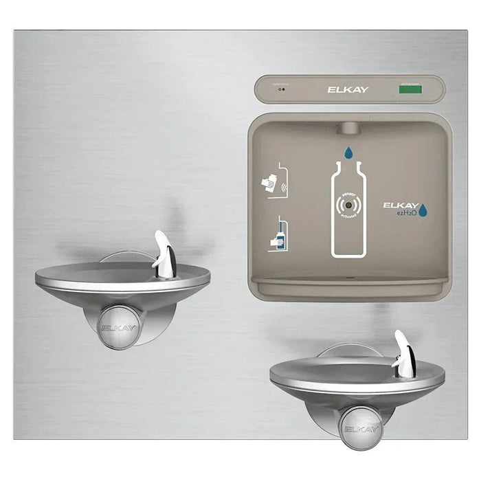 Elkay LZWS-EDFPBM117K Stainless Steel ezH2O Bi-Level Water Drinking Fountain with Bottle Filling Station – Filtered - The Fountain Direct