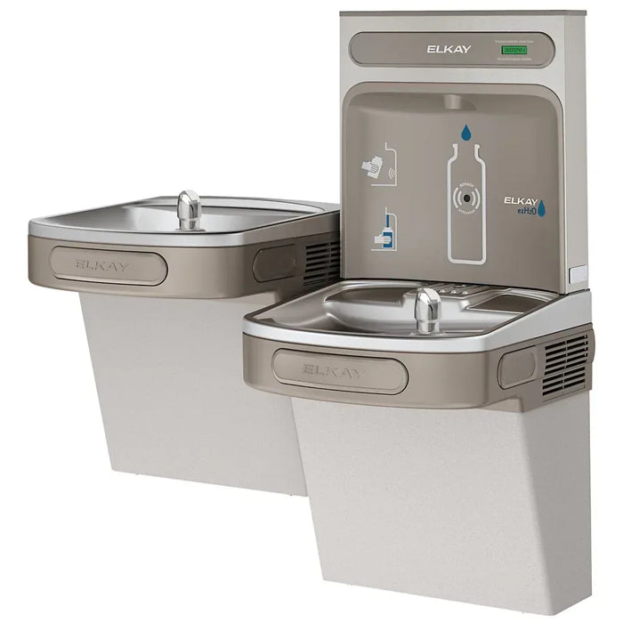 Elkay EZSTL8WSVRLK ezH2O® Bottle Filling Station & Bi-Level ADA Vandal-Resistant Cooler, Non-Filtered Refrigerated - The Fountain Direct