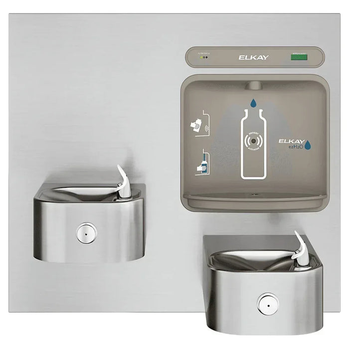 Elkay LZWS-EDFP217K Stainless Steel ezH2O In-Wall Drinking Fountain with Bottle Filler – Filtered - The Fountain Direct