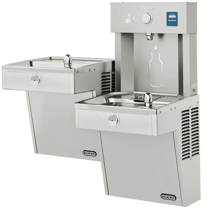 Elkay VRCTLDDWSK Stainless Steel ezH2O Vandal-Resistant Bottle Filler with Bi-Level Cooler – Non-Filtered - The Fountain Direct