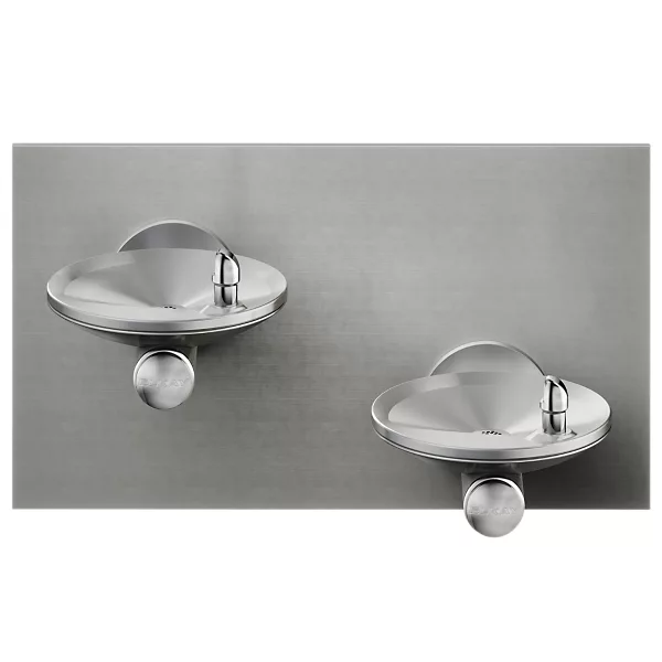 Elkay EDFPBMV117C Stainless Steel Bi-Level Vandal-Resistant Drinking Fountain – Non-Filtered – Non-Refrigerated – Indoor/Outdoor