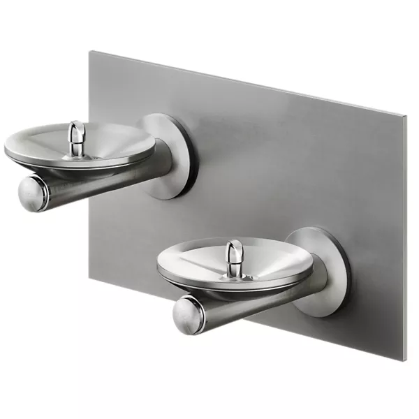 Elkay EDFPBMV117C Stainless Steel Bi-Level Vandal-Resistant Drinking Fountain – Non-Filtered – Non-Refrigerated – Indoor/Outdoor