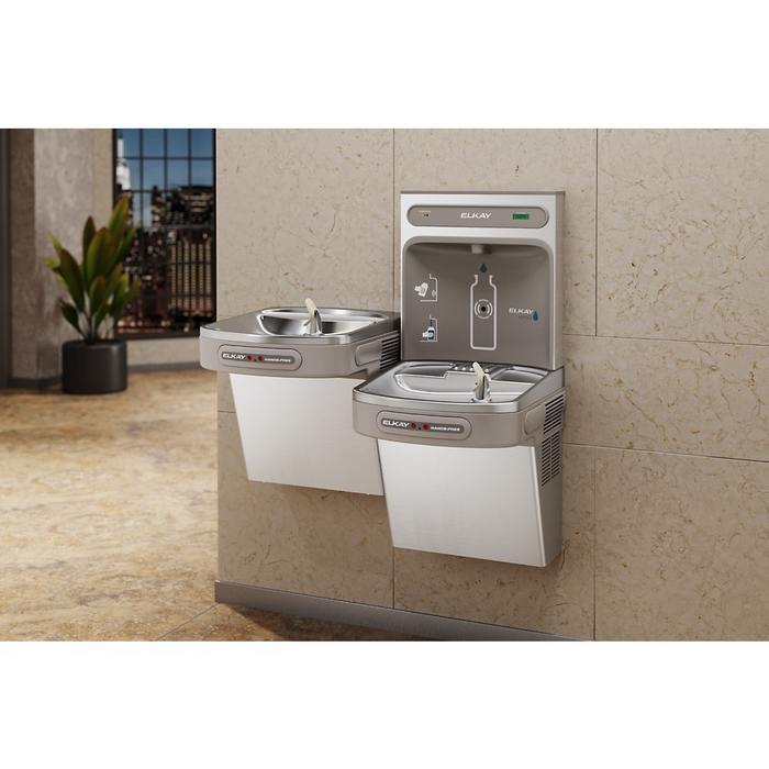 Elkay LZOOTL8WSSK Stainless Steel ezH2O Bottle Filler with Bi-Level ADA Cooler – Filtered – Refrigerated – Indoor