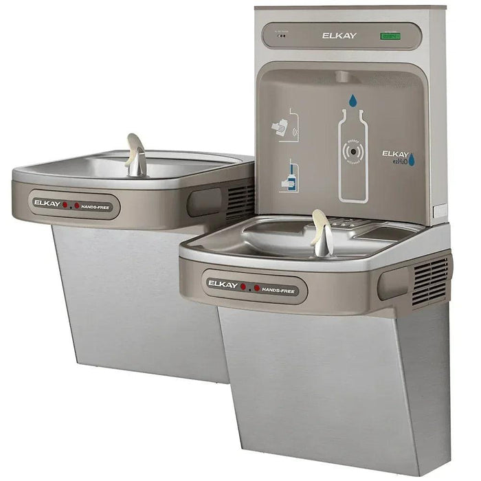 Elkay LZOOTL8WSSK Stainless Steel ezH2O Bottle Filler with Bi-Level ADA Cooler – Filtered – Refrigerated - The Fountain Direct