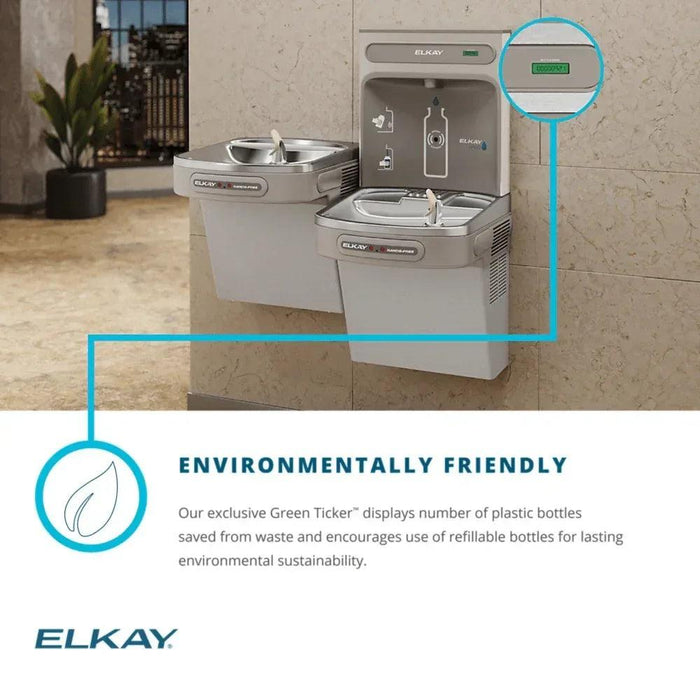 Elkay LZOOTL8WSSK Stainless Steel ezH2O Bottle Filler with Bi-Level ADA Cooler – Filtered – Refrigerated - The Fountain Direct