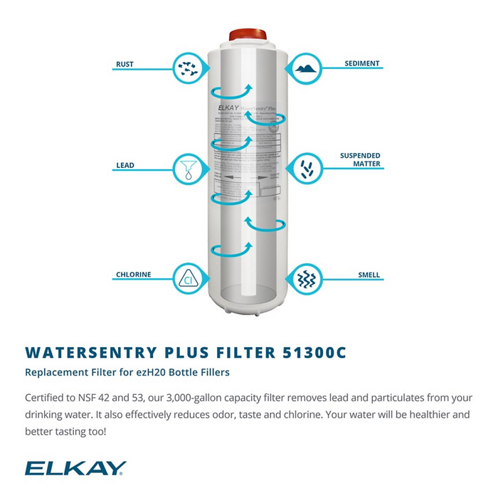 Elkay LVRC8WSK Stainless Steel ezH2O Bottle Filling Station with Single Cooler – Filtered – Refrigerated – Indoor/Outdoor