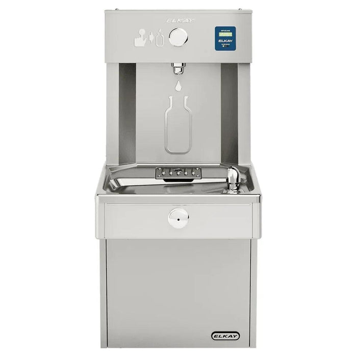 Elkay LVRC8WSK Stainless Steel Bottle Filling Station with Single Cooler – Filtered – Refrigerated - The Fountain Direct