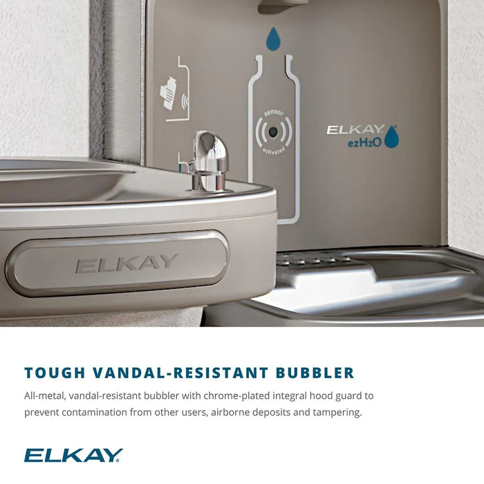 Elkay LZSTL8WSVRLK ezH2O® Bottle Filling Station with Versatile Bi-Level ADA Cooler, Filtered Refrigerated - The Fountain Direct