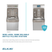 Elkay LZS8WSVRSK ezH2O Bottle Filling Station with Single ADA Cooler Filtered Refrigerated Stainless - The Fountain Direct 