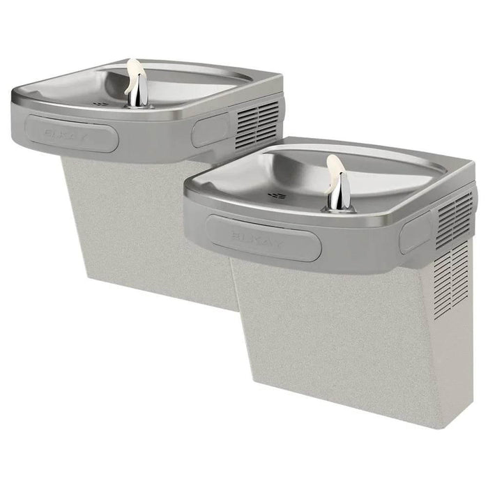 Elkay EZSTL8LC Bi-Level Indoor Wall-Mounted Drinking Fountain – Non-Filtered, 8 GPH, ADA Compliant - The Fountain Direct