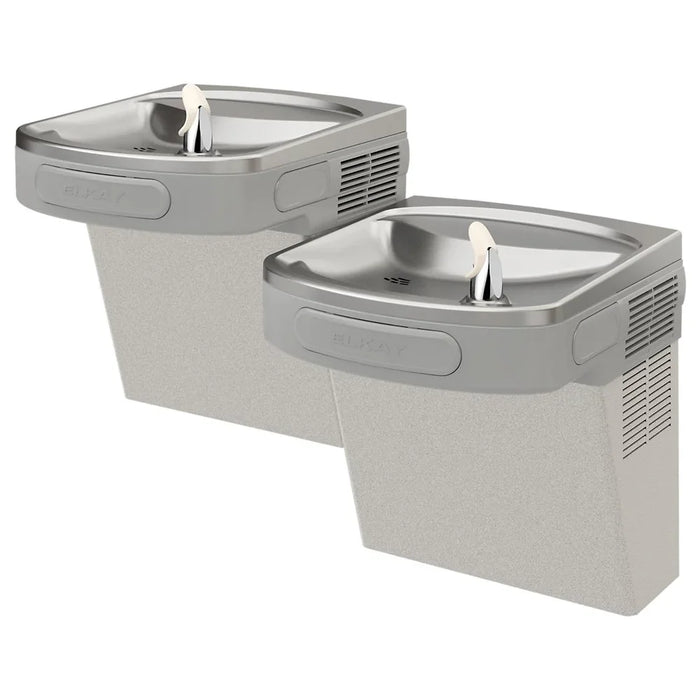 Elkay EZSTL8LC Bi-Level Indoor Wall-Mounted Drinking Fountain – Non-Filtered, 8 GPH, ADA Compliant