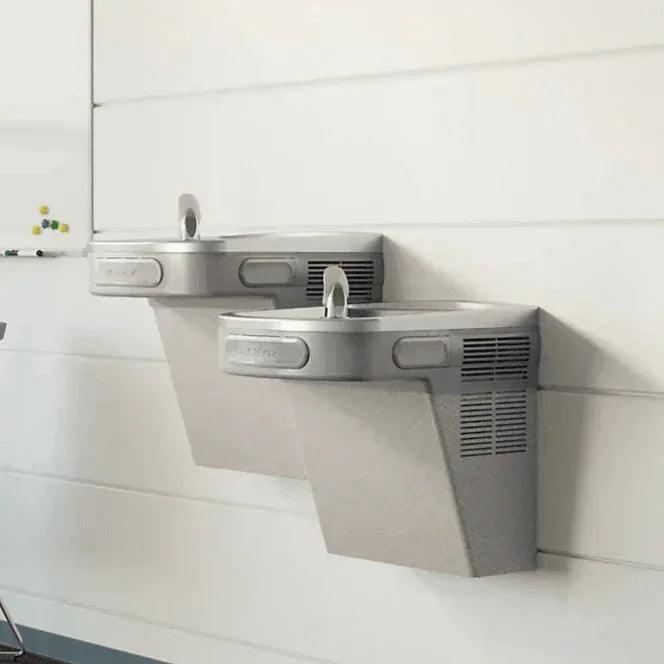 Elkay EZSTL8LC Bi-Level Indoor Wall-Mounted Drinking Fountain – Non-Filtered, 8 GPH, ADA Compliant - The Fountain Direct