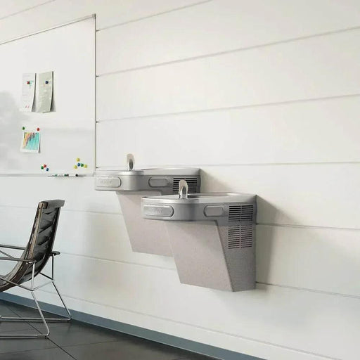 Elkay EZSTL8LC Bi-Level Indoor Wall-Mounted Drinking Fountain – Non-Filtered, 8 GPH, ADA Compliant - The Fountain Direct