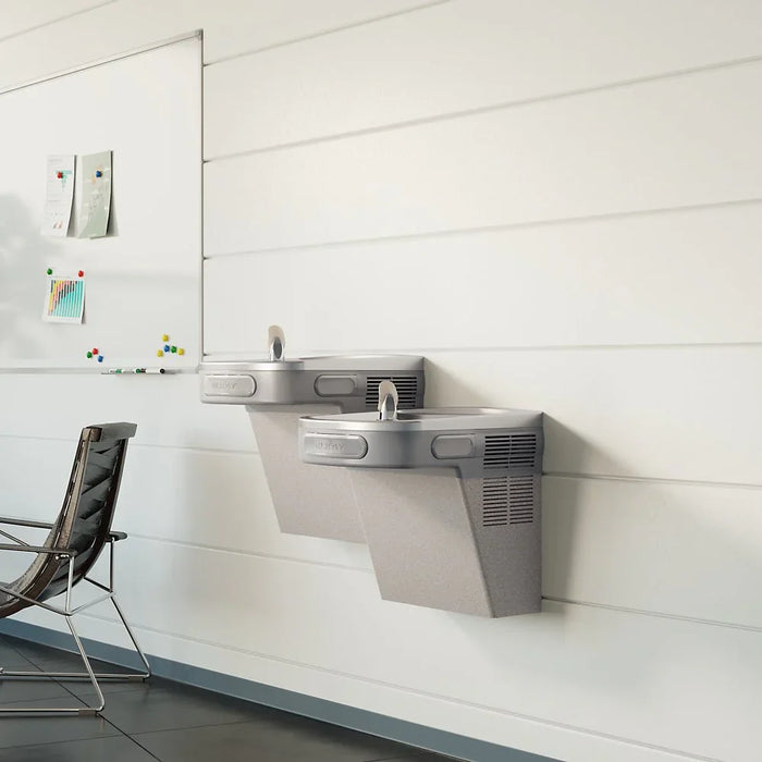 Elkay EZSTL8LC Bi-Level Indoor Wall-Mounted Drinking Fountain – Non-Filtered, 8 GPH, ADA Compliant