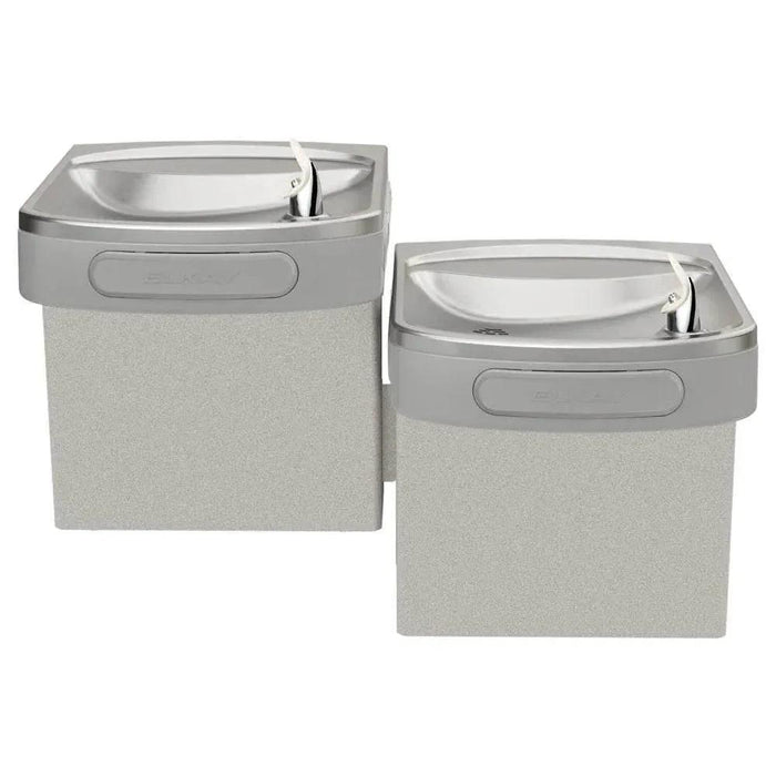 Elkay EZSTLDDLC Wall Mount Bi-Level ADA Cooler – Light Gray Granite, Non-Refrigerated - The Fountain Direct