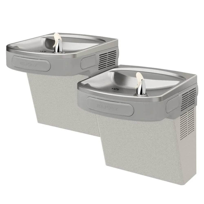 Elkay EZSTLDDLC Wall Mount Bi-Level ADA Cooler – Light Gray Granite, Non-Refrigerated - The Fountain Direct