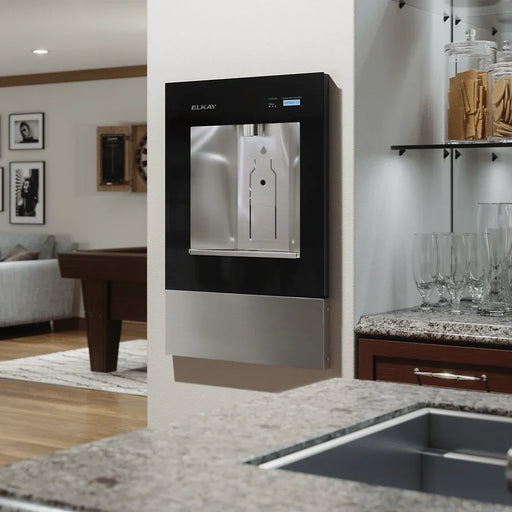 Elkay LBWD06BKK Liv® Built-In Filtered Water Dispenser – Refrigerated, Remote Chiller, Hands-Free - The Fountain Direct 